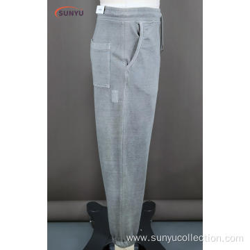 Men's Cotton french terry long pants